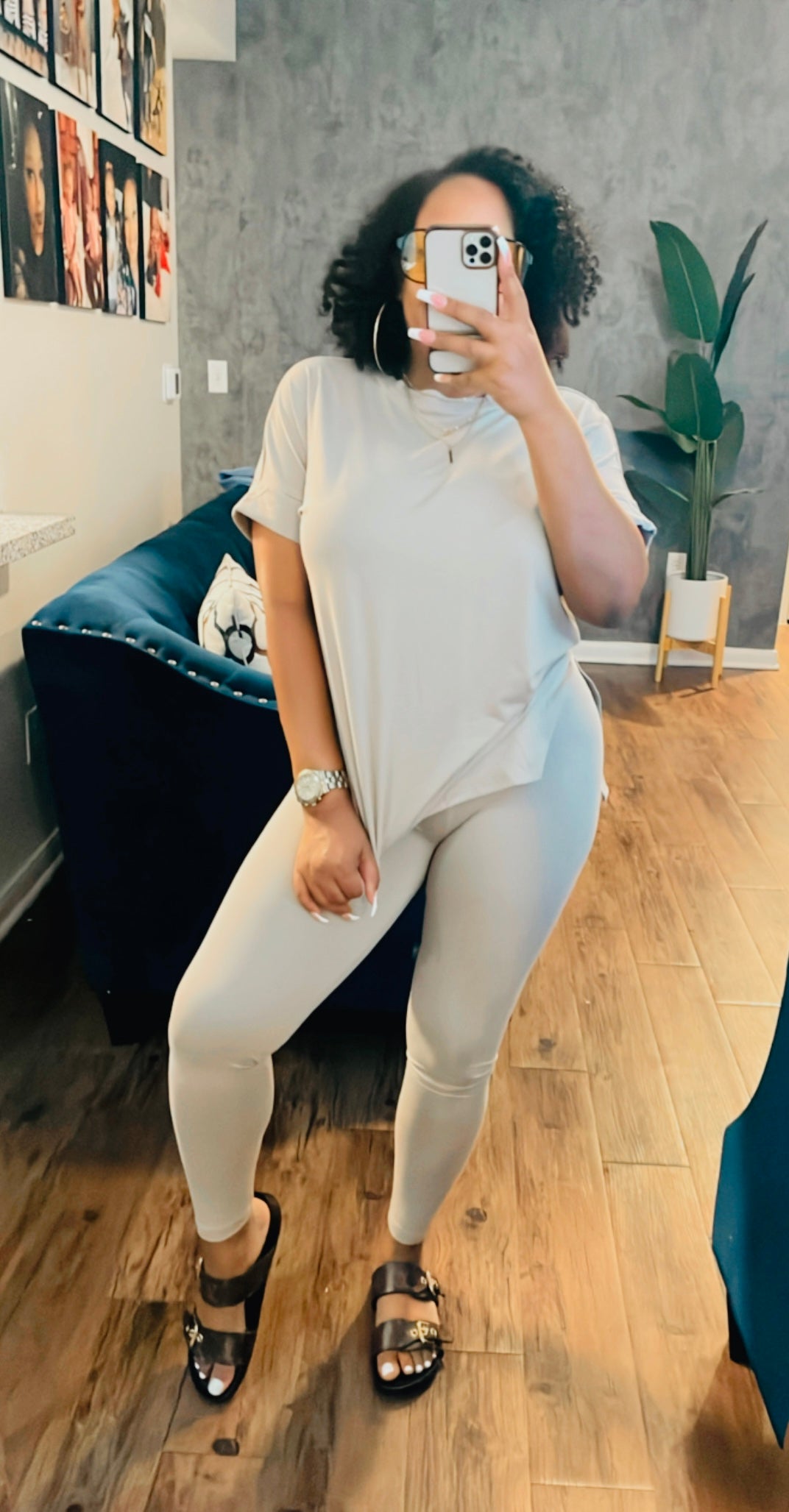 Very Mindful Microfiber Leggings Sets | Mocha