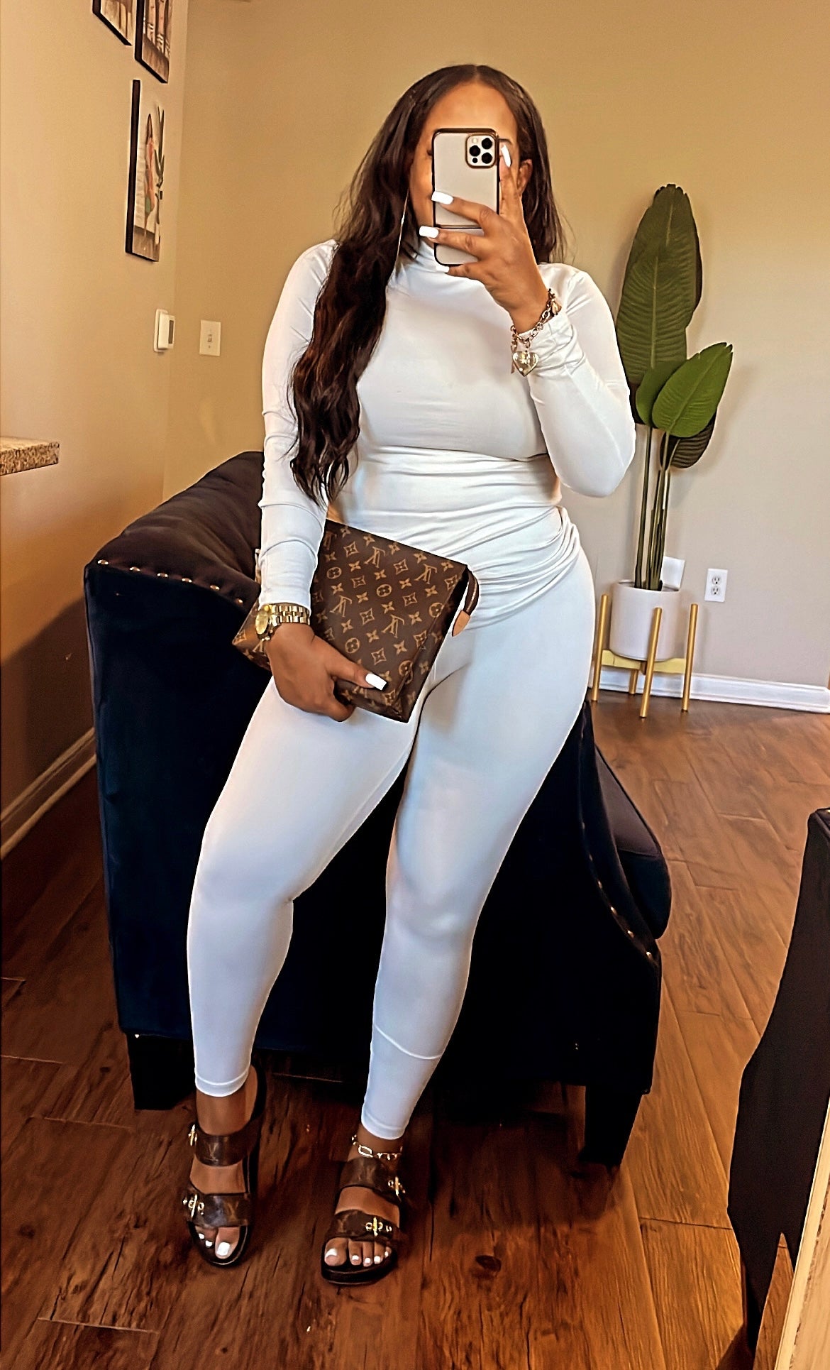 Microfiber Leggings Set -Cream