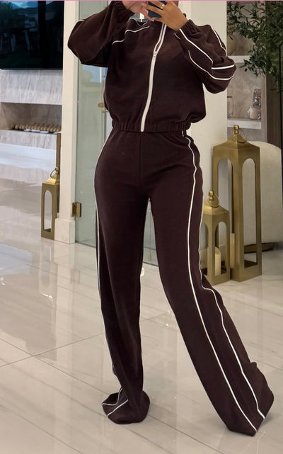 The Luxe Lined Set | Chocolate