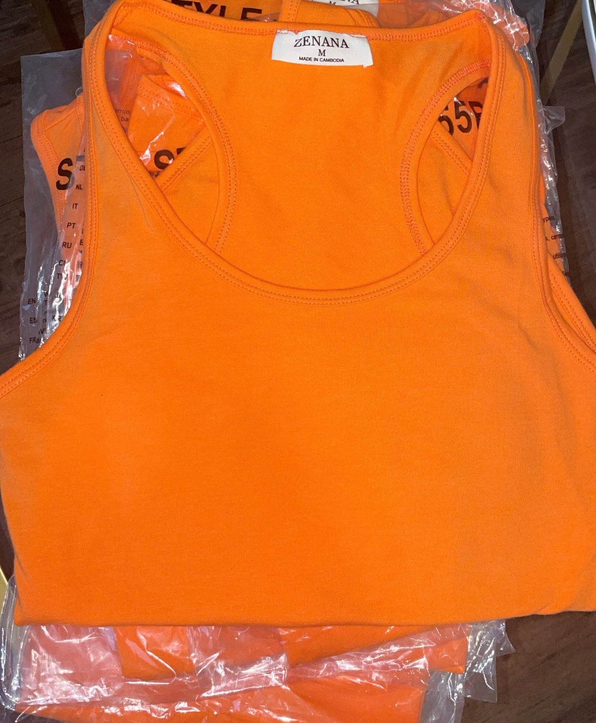 Racerback Bodysuit (Orange)
