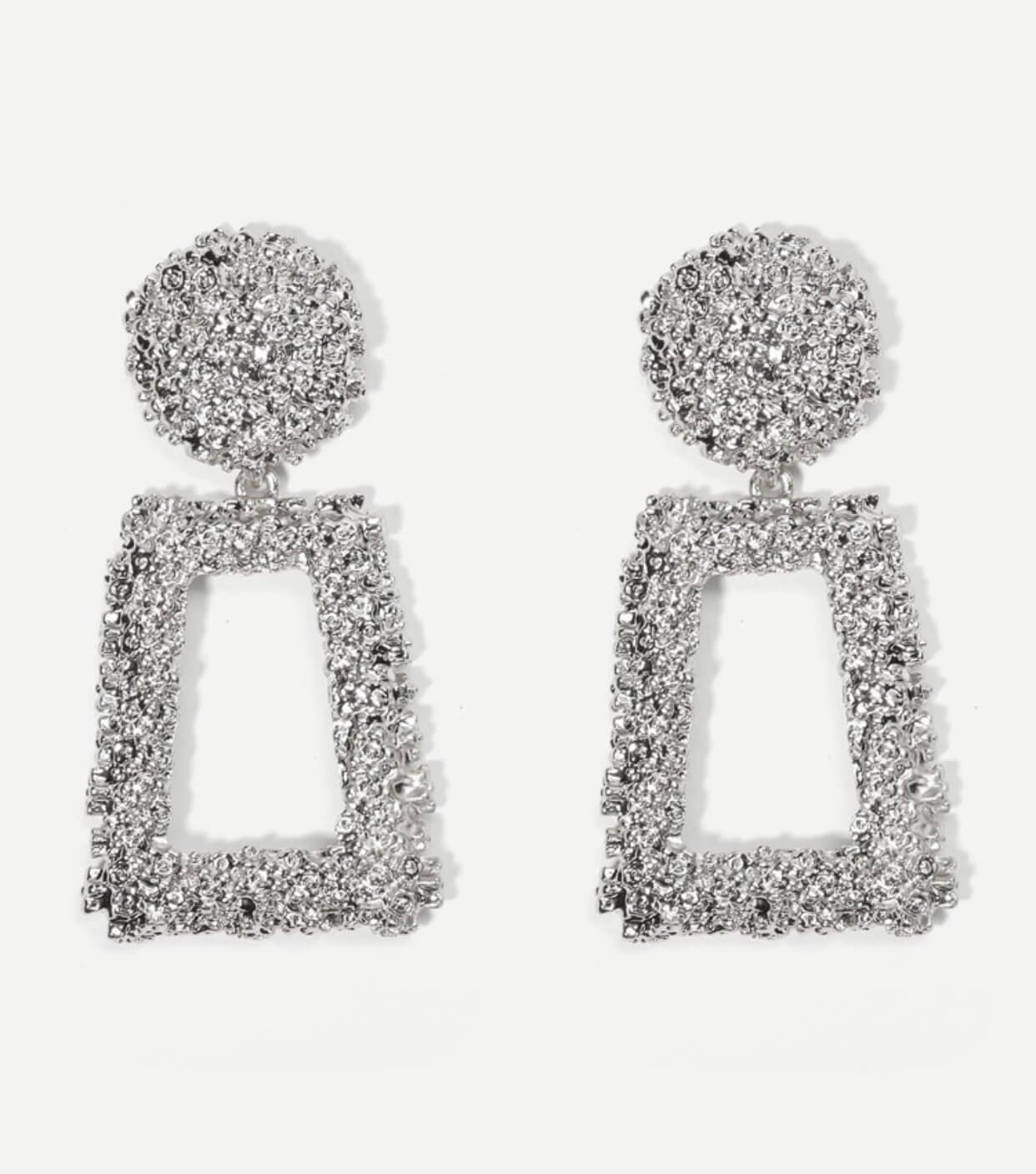 Giselle Chunky Earrings- Silver