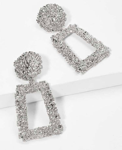 Giselle Chunky Earrings- Silver