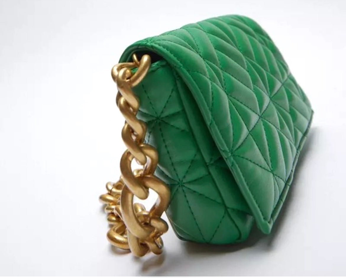 Fashionista Chain Bag (Green)