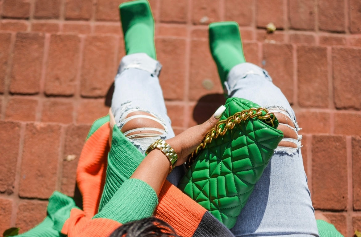 Fashionista Chain Bag (Green)