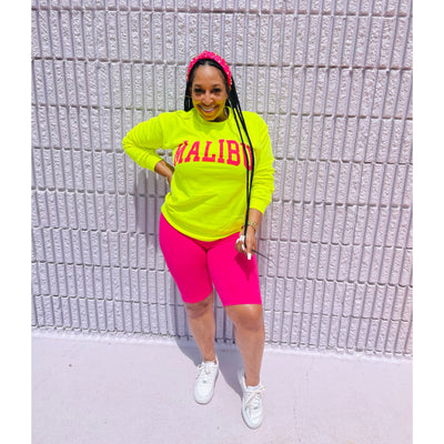 Malibu Sweatshirt Set- Plus Size