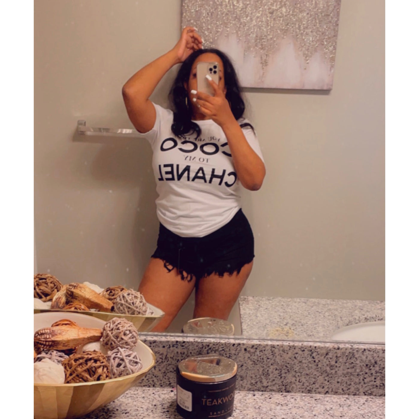 Thighs Out Black Denim Shorts