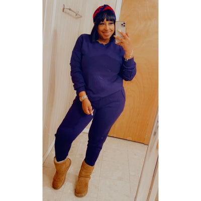 Lovin The Crew Jogger Set (3piece) - Navy